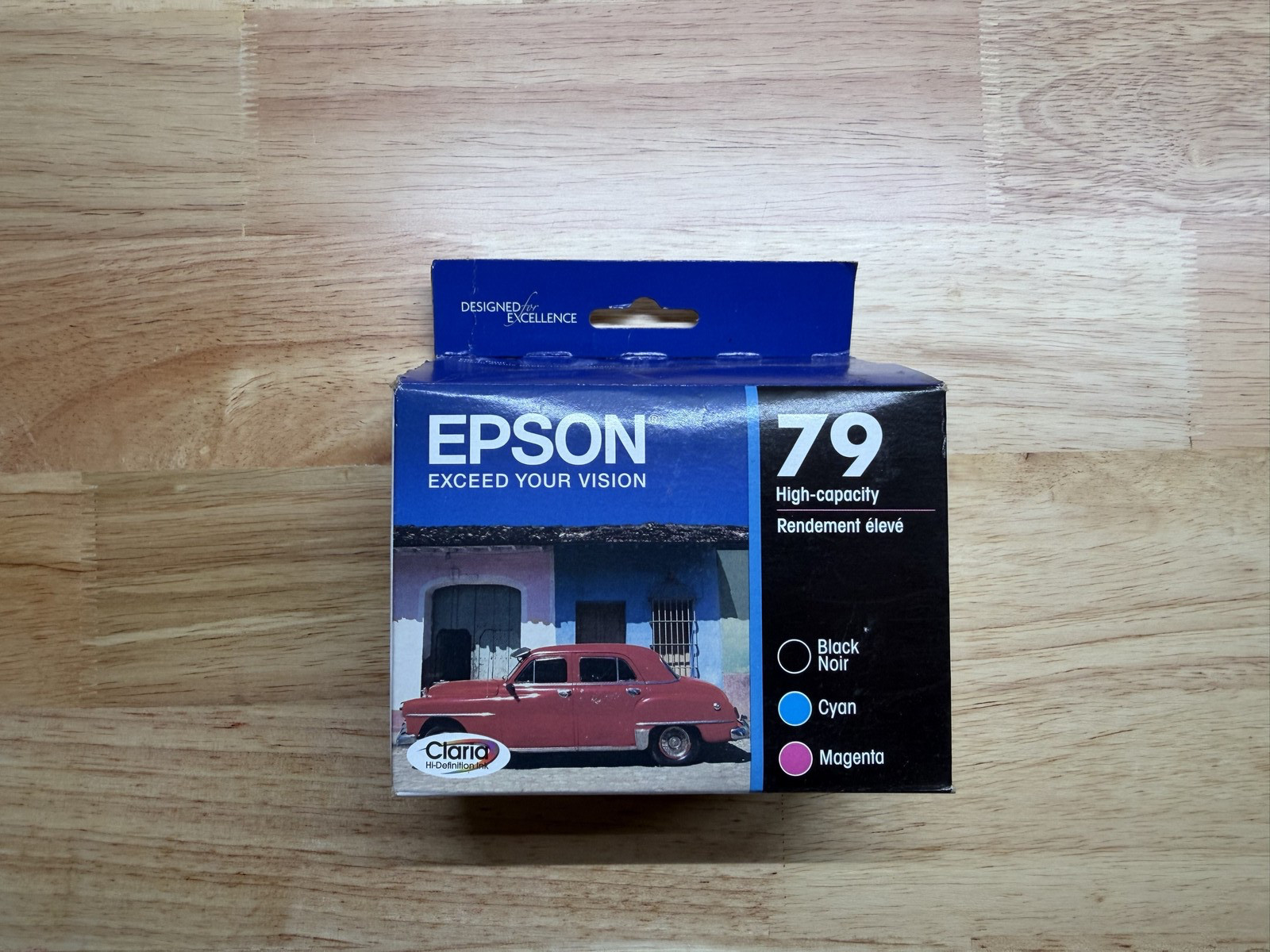 Epson 79 High-Capacity Ink Cartridges 3-Pack T079920 Black Cyan Magenta NEW