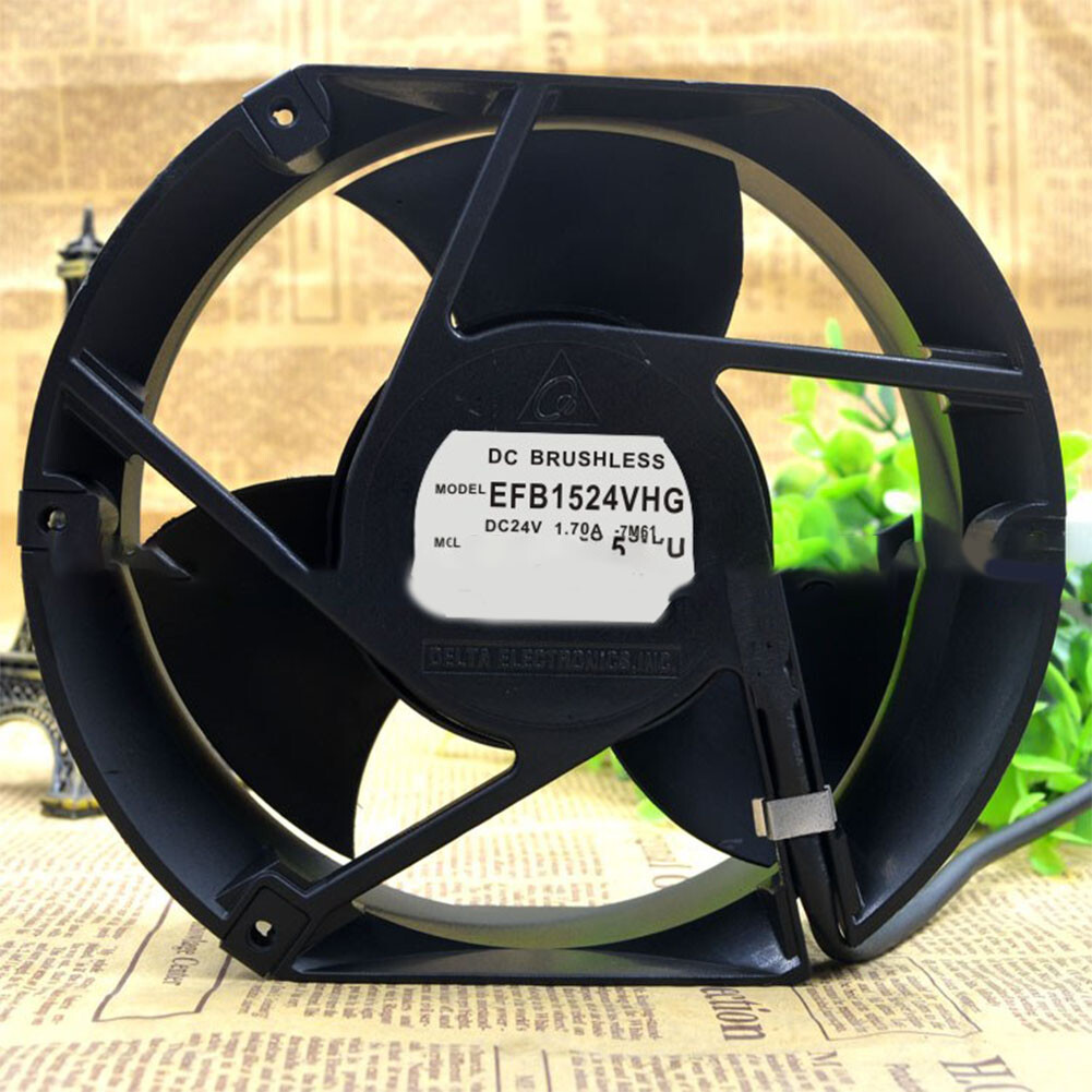 For DELTA EFB1524VHG 24V 1.70A 17*15*5cm Inverter Waterproof Cooling Fan 4-wire