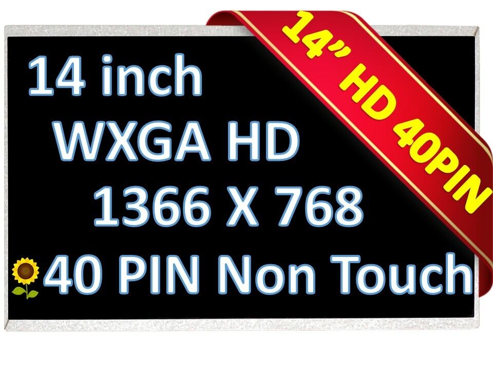 DELL 1W3CW LAPTOP LED LCD Screen 01W3CW HT140WXB-501 14.0 WXGA HD Bottom Left