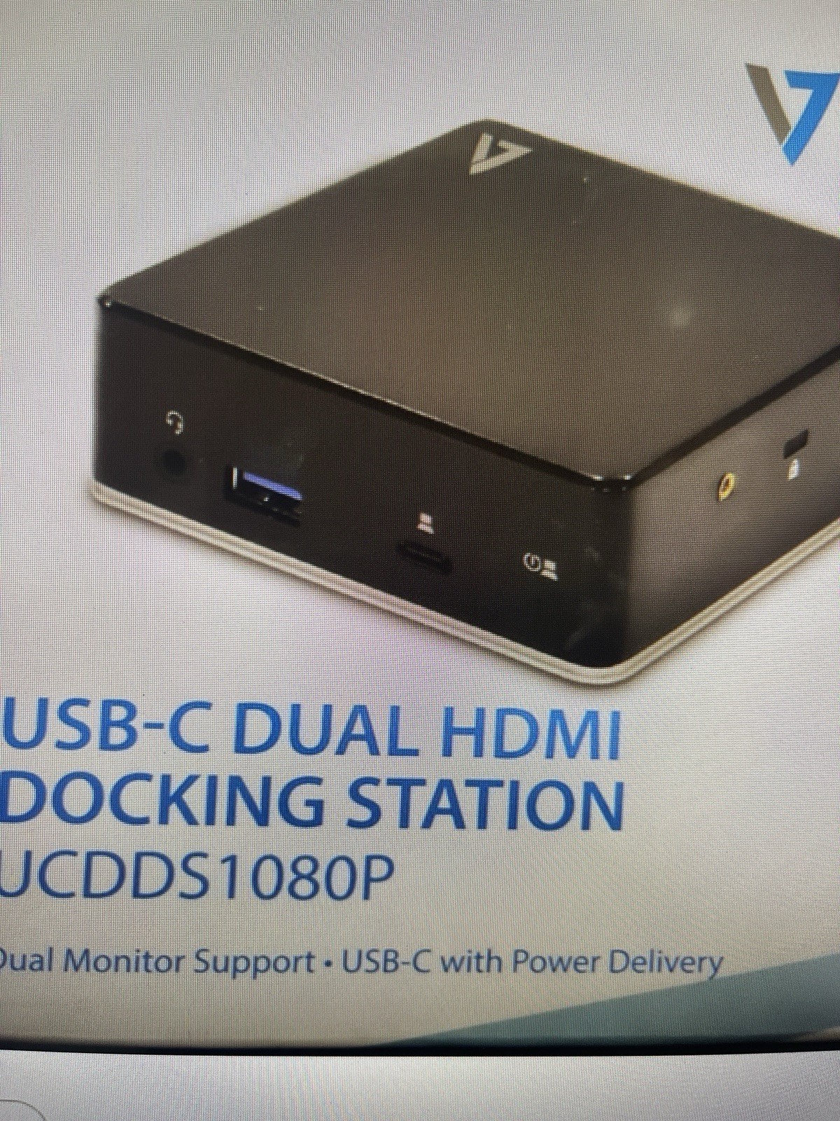 VSeven V7 UCDDS1080P Universal USB-C Dual HDMI Docking Station - NEW IN BOX