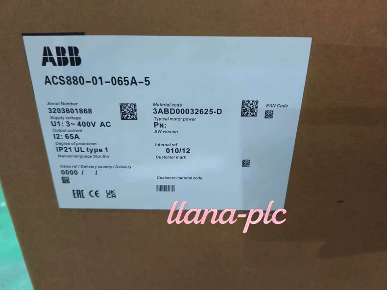Brand New ACS880-01-065A-5 ABB 37kW VFD Wall‑Mounted Drive Fast Shipping