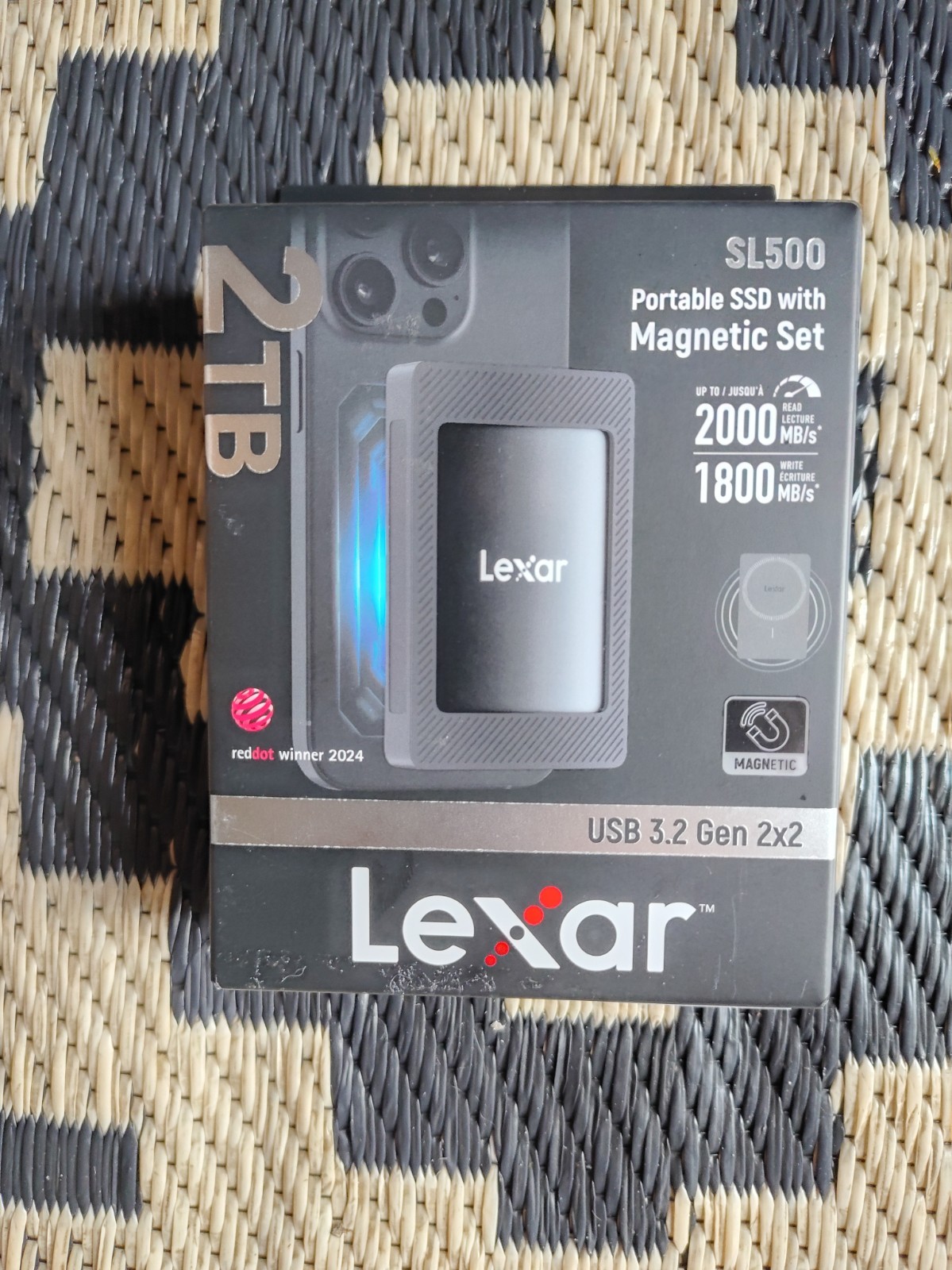 LEXAR SL500 2TB PORTABLE SSD WITH MAGNETIC SET- BRAND NEW SEALED