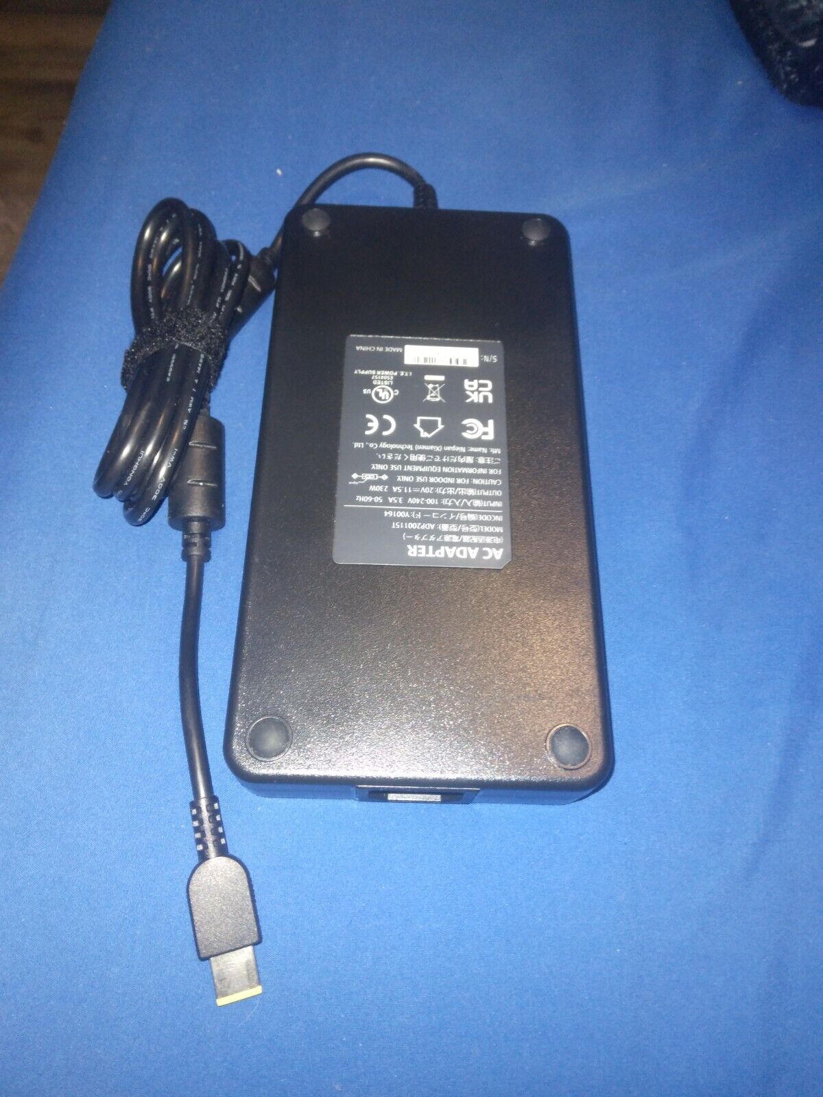 AC Adapter ADP200115T input:100-240V 50-60Hz output:20V 11.5A Only What Pictured