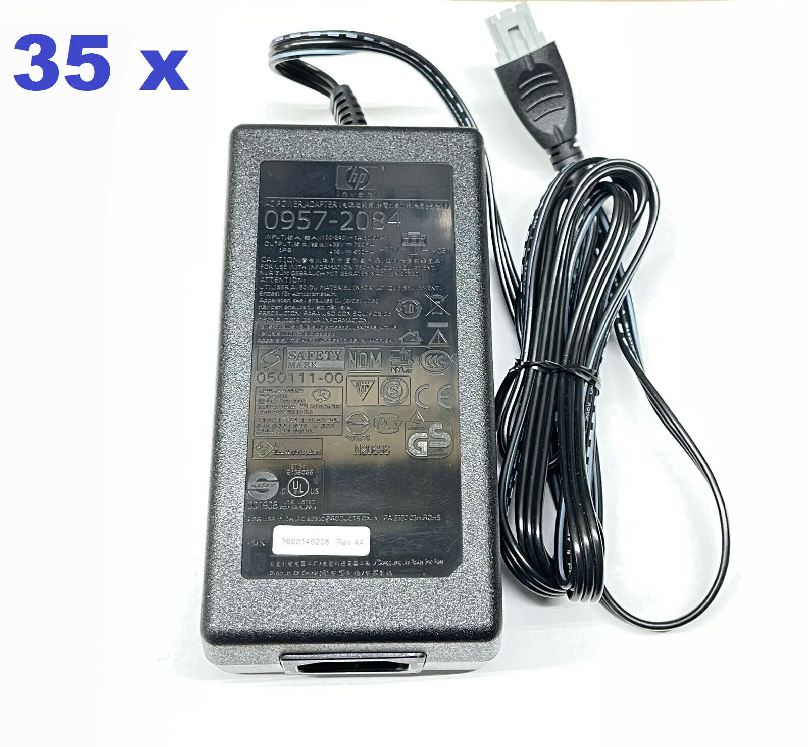 New HP 0957-2084 16V 610mA 32V 720mA AC Adapter For HP Printers - Lot Of 35