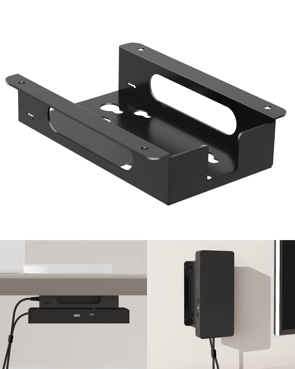 Metal Mount for Dell Docking Station Under Desk and Wall Mount for Dell UD22 ...