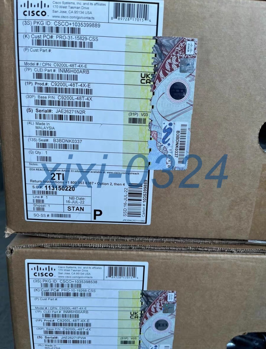 1pcs  NEW  Cisco  C9200L-48T-4X-E  48 port Gigabit switch  DHL shipping