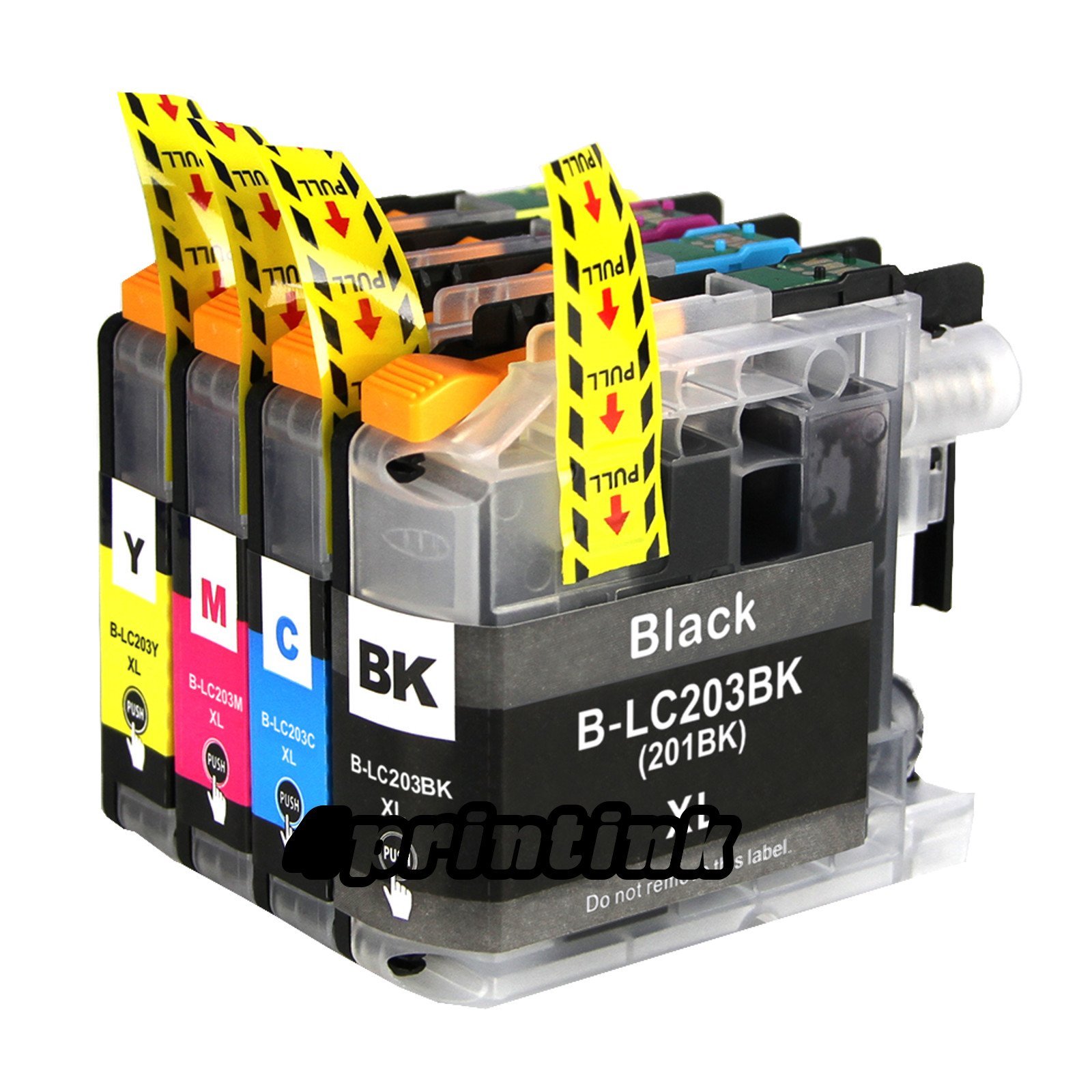 4pk Ink for Lc203 Brother Lc203xl mfc J480dw J460dw J485dw J680dw Lc201 Set
