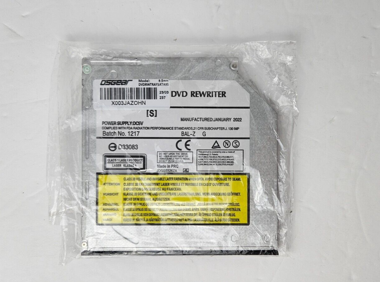 OSGEAR Internal 9.5mm slim Multi DVD Rewriter