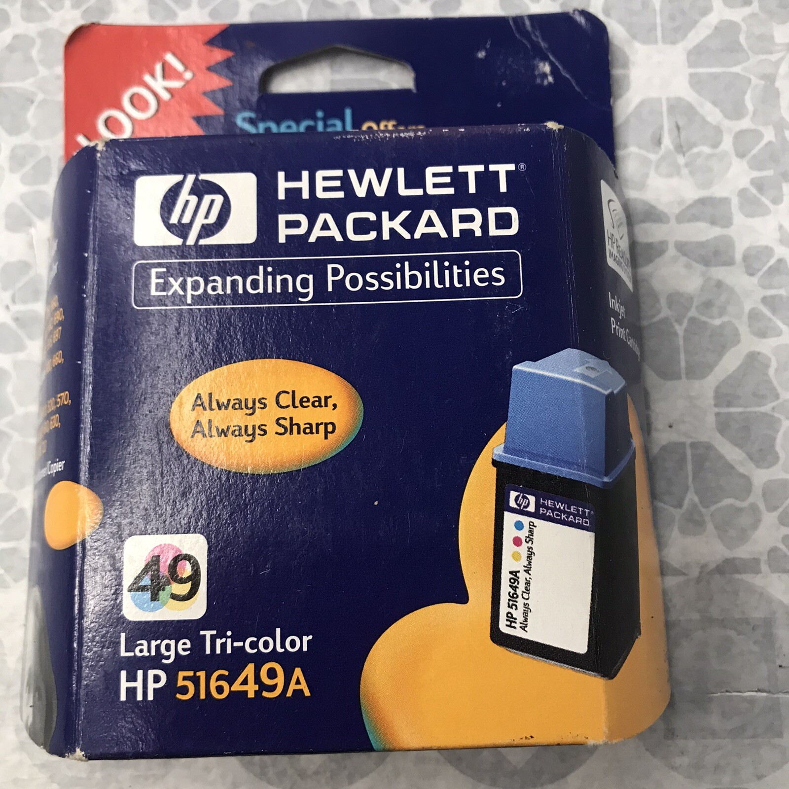 HP 49 Hewlett Packard HP 51649A Large Tri-Color  22.8ml 10-2000