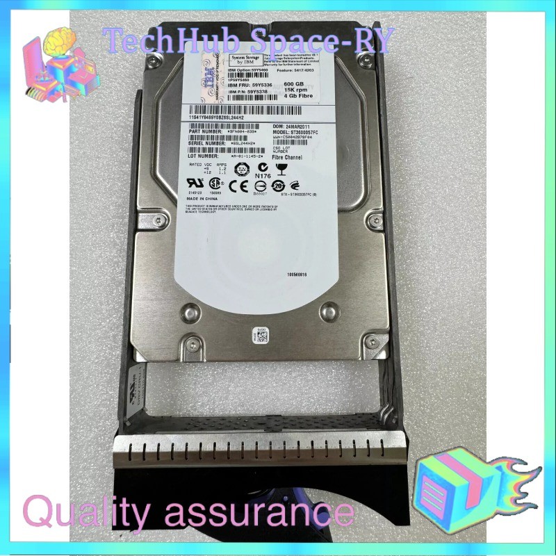 59Y5336 IBM 600GB 15K 4GBPS FC 3.5" HARD DRIVE 59Y5460 59Y5322