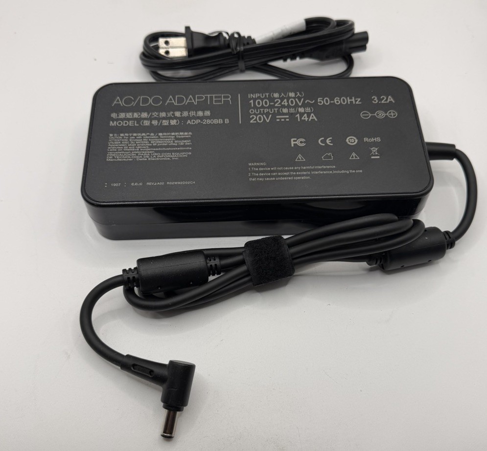 AC/DC Adapter ADP-280BB B Input 110-240V 50-60Hz 3.2A Output 20V 14A
