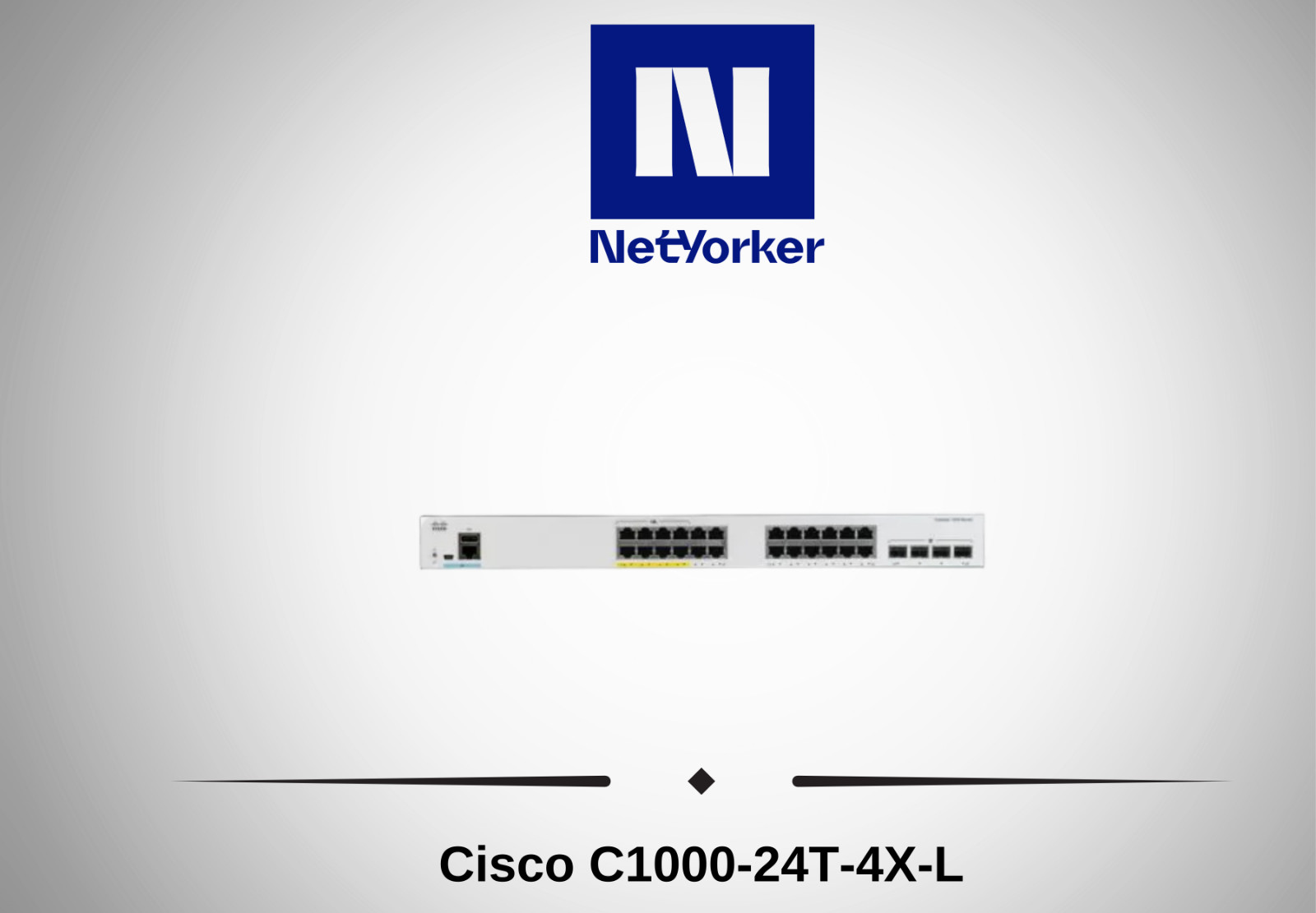 Cisco C1000-24T-4X-L 24 Port Gigabit Ethernet + 4x 10G SFP+ L2 Switch