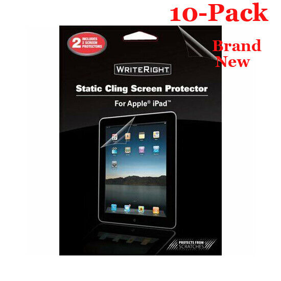 10-Pack NEW Fellowes WriteRight Screen Protectors for Apple iPad 2 per Pack 