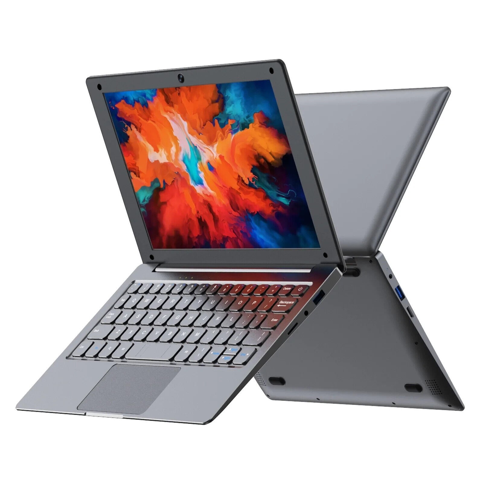 10'' Portable Laptop Windows 11 Notebook 8GB RAM 128GB SSD Intel Celeron WiFi PC