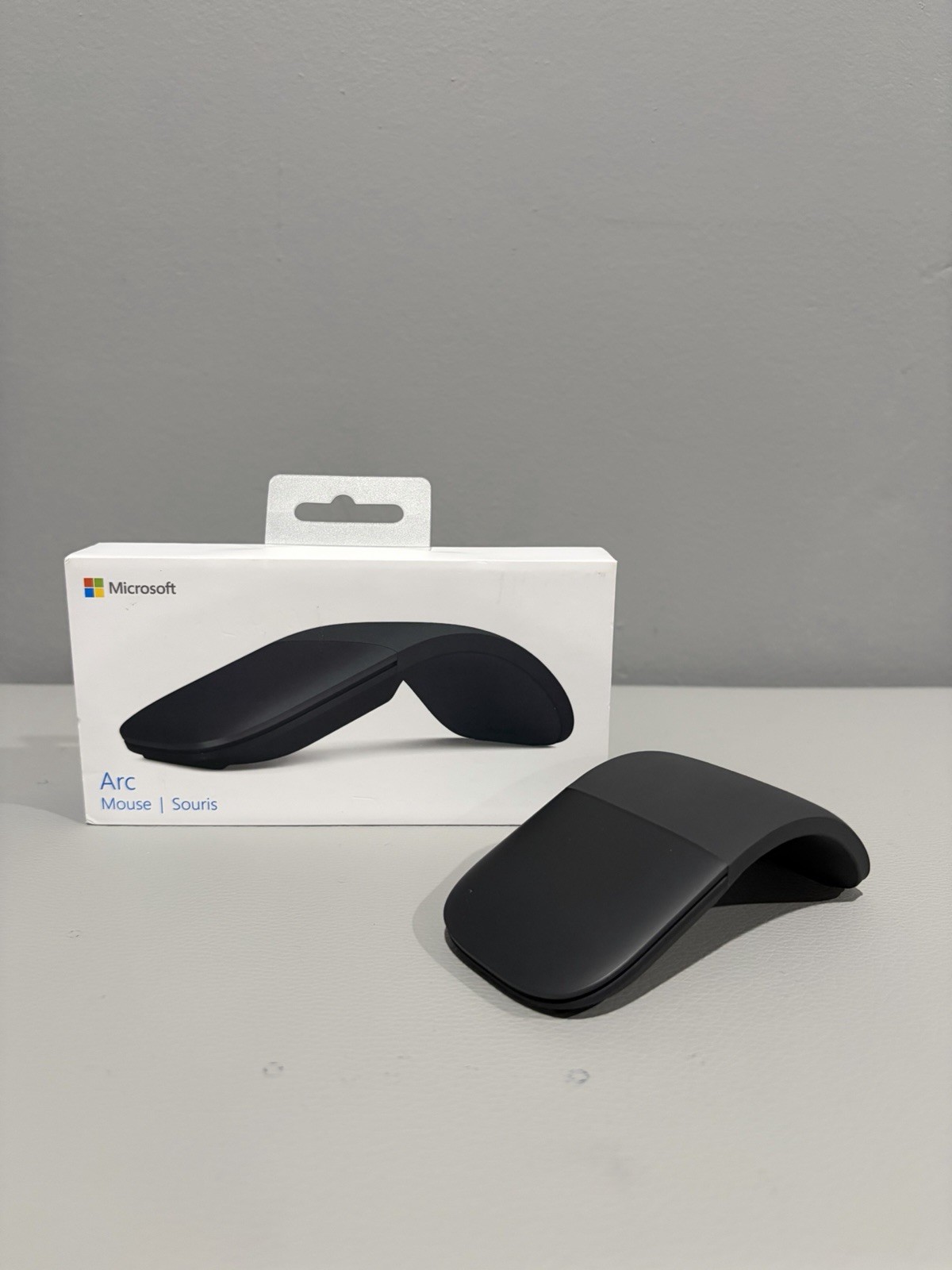 Microsoft Surface Arc Mouse Black Bluetooth Wireless Foldable ELG-00001 Tested