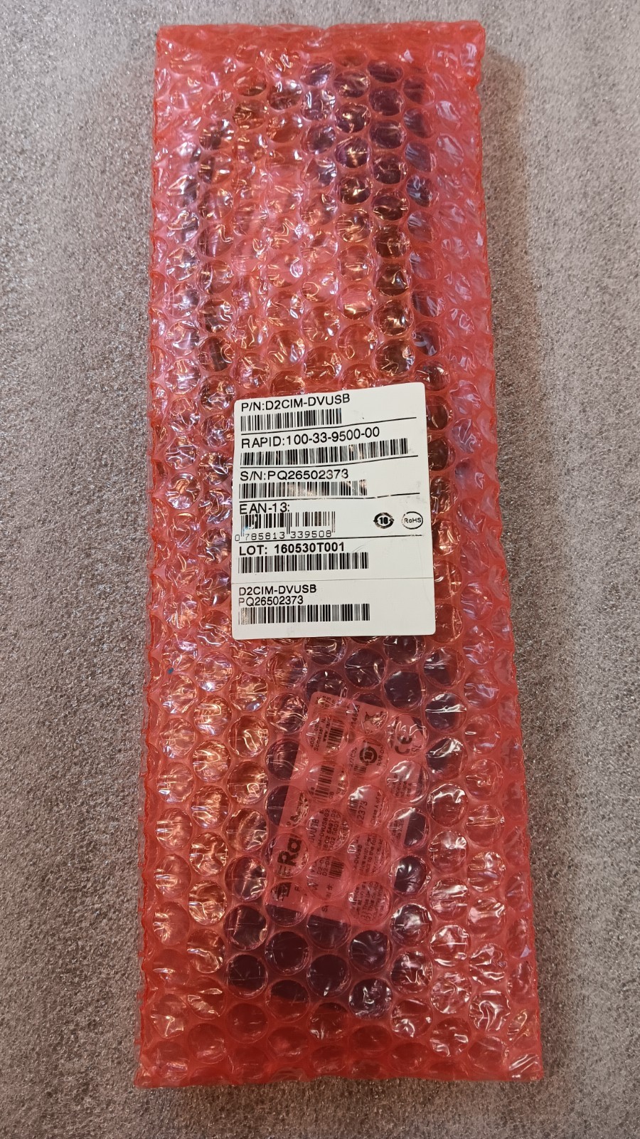 NEW Raritan D2CIM-DVUSB Dual-USB VGA CIM Cable for Dominion KX II/III