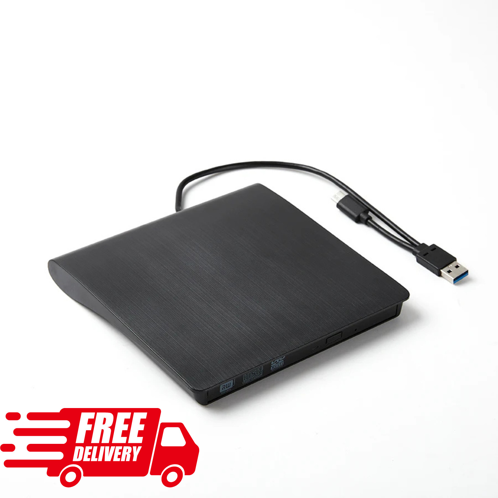 2024 External CD DVD RW Drive USB 3.0 Writer Burner Player Black For Laptop PC