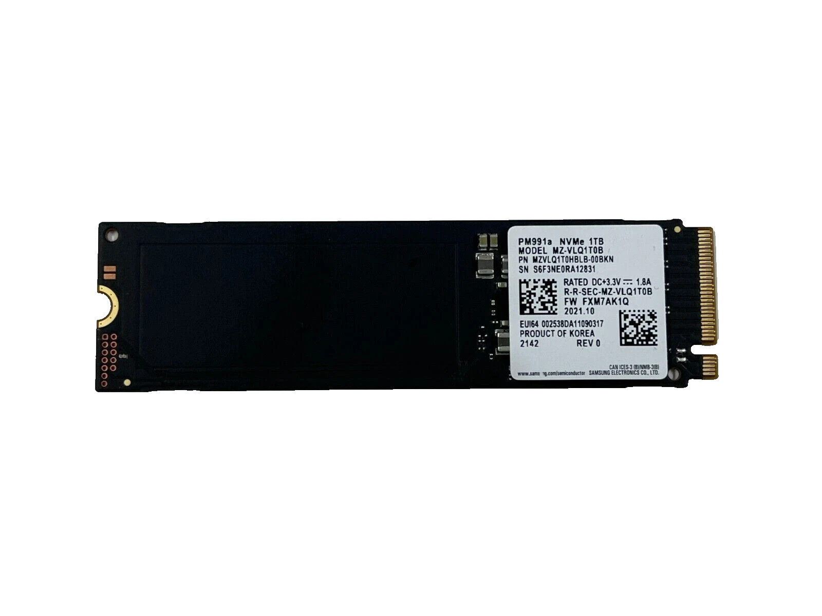 Samsung 1TB,M.2 Internal SSD - PM991a