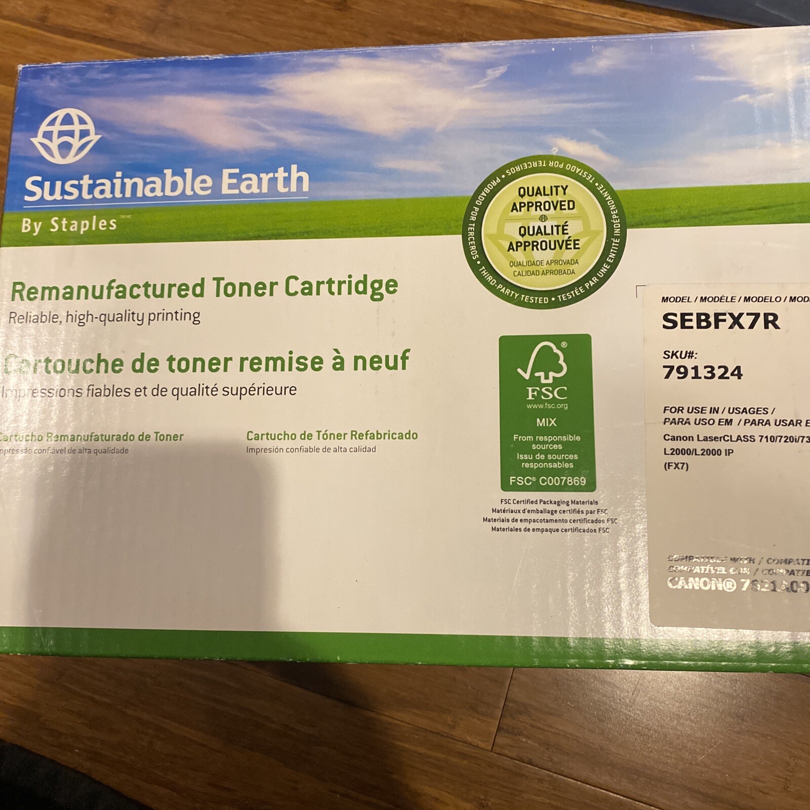 Sustainable Earth By Staples SEBFX7R, 791324, Canon 7621A001AA Compatible, NOS