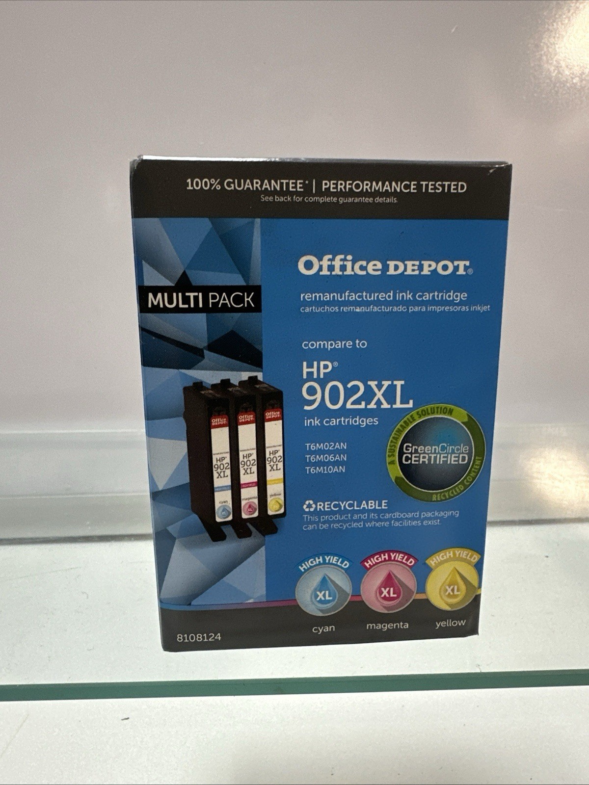 HP 902XL Multi-Pack Color Cyan Magenta Yellow Cartridges. NEW SEALED See Picture