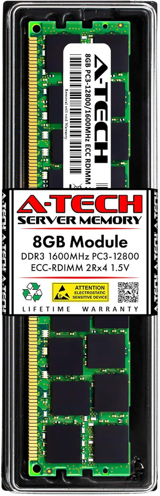 8GB RAM for Micron MT36JSF1G72PZ-1G6K1 | DDR3 1600Mhz PC3-12800R 2Rx4 1.5V ECC R