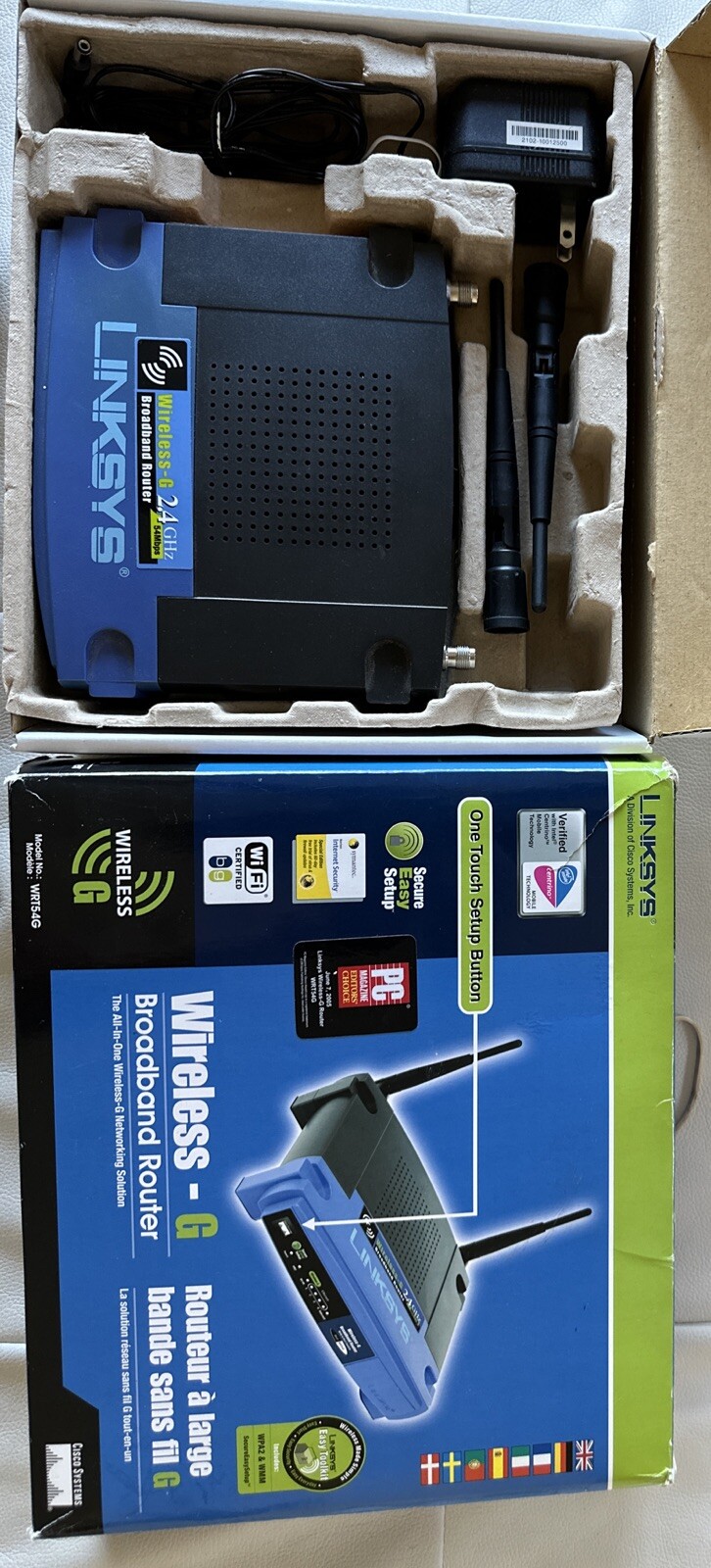 Linksys WRK54G 54 Mbps 4-Port 10/100 Wireless G Router