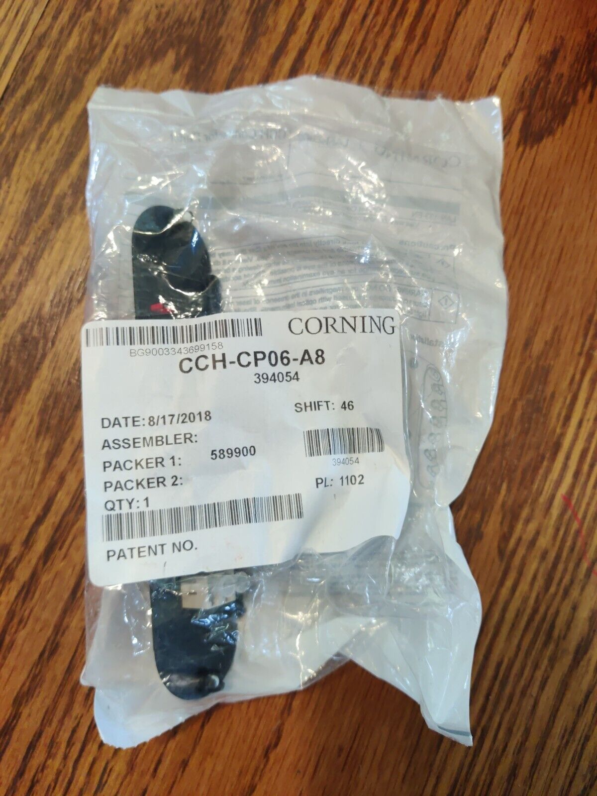 Corning CCH-CP06-A8 Panel 3 LC MM/Multimode, Duplex, 6 Fiber 62.5um OM1