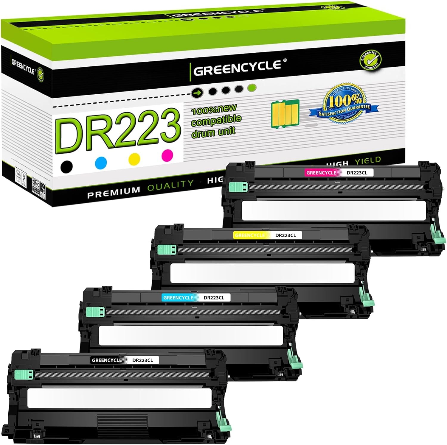 4PK DR223 DR227 Drum Unit Replace for Brother DR-223CL DR223 Brother MFCL3770CDW