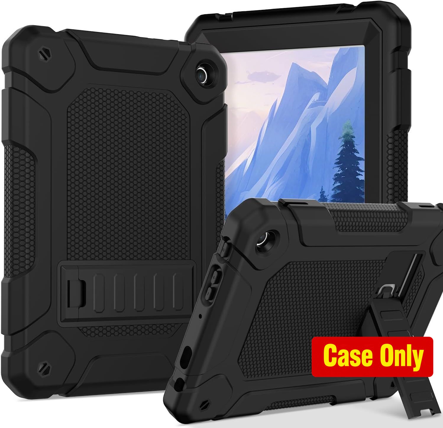 Case for 8-Inch Tablet with Adjustable Stand, Black