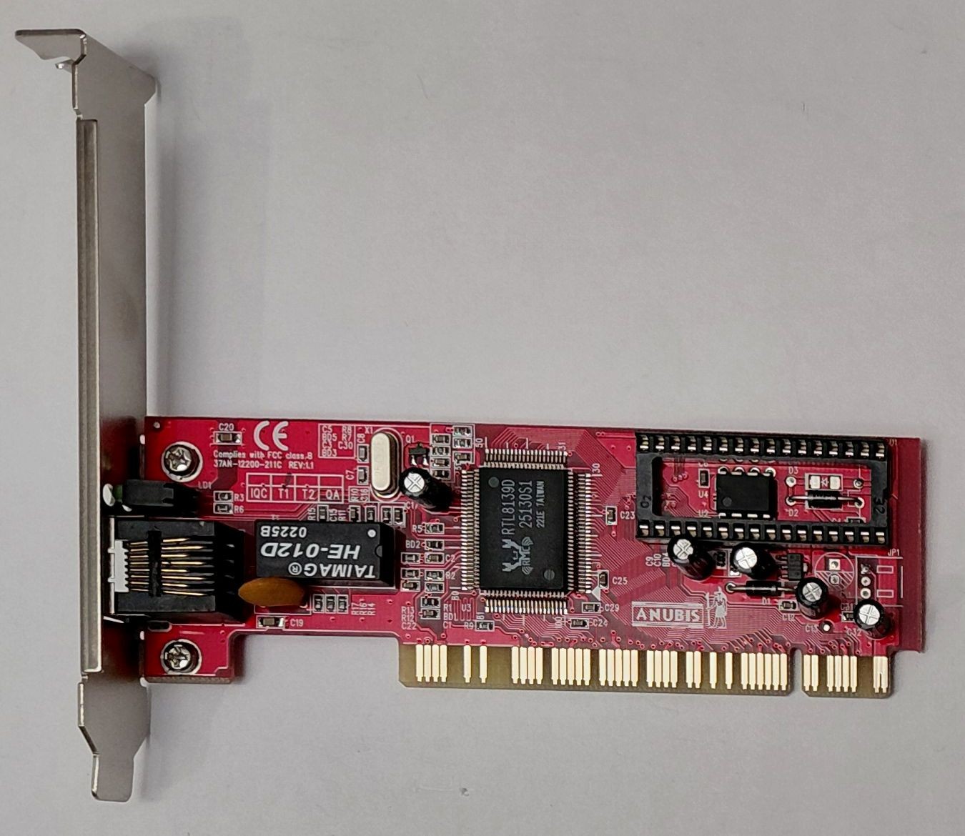 Anubis 37AN-12200-211C PCI Network Card (Realtek RTL8139D, RJ45, Retro, 2002)