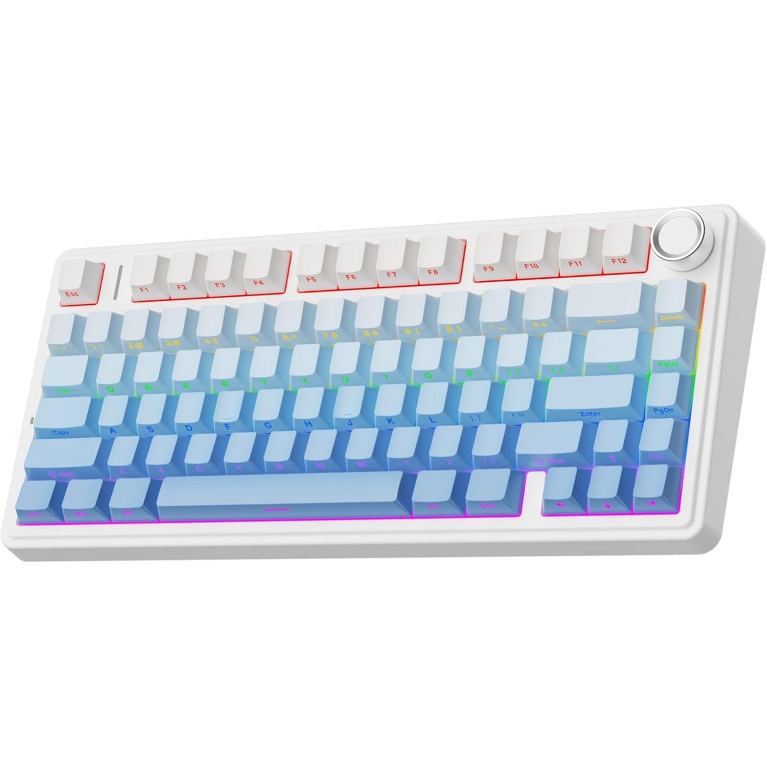 Aula F75 Wireless Mechanical Keyboard - 75% Compact, RGB Backlit & Hot-Swappable