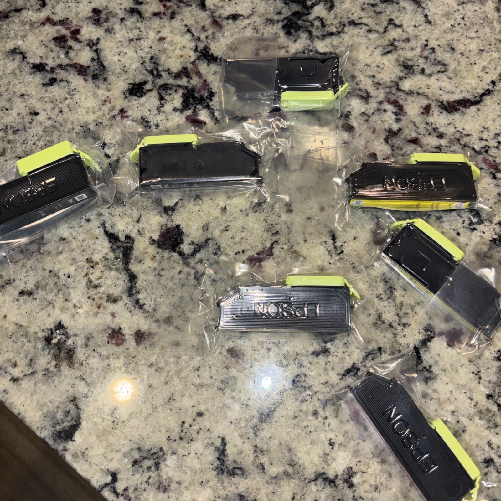 Epson 273XL Black, 4 Yellow, 1 Magenta, 1 Blk  And Color Cartridge Open Lot 7
