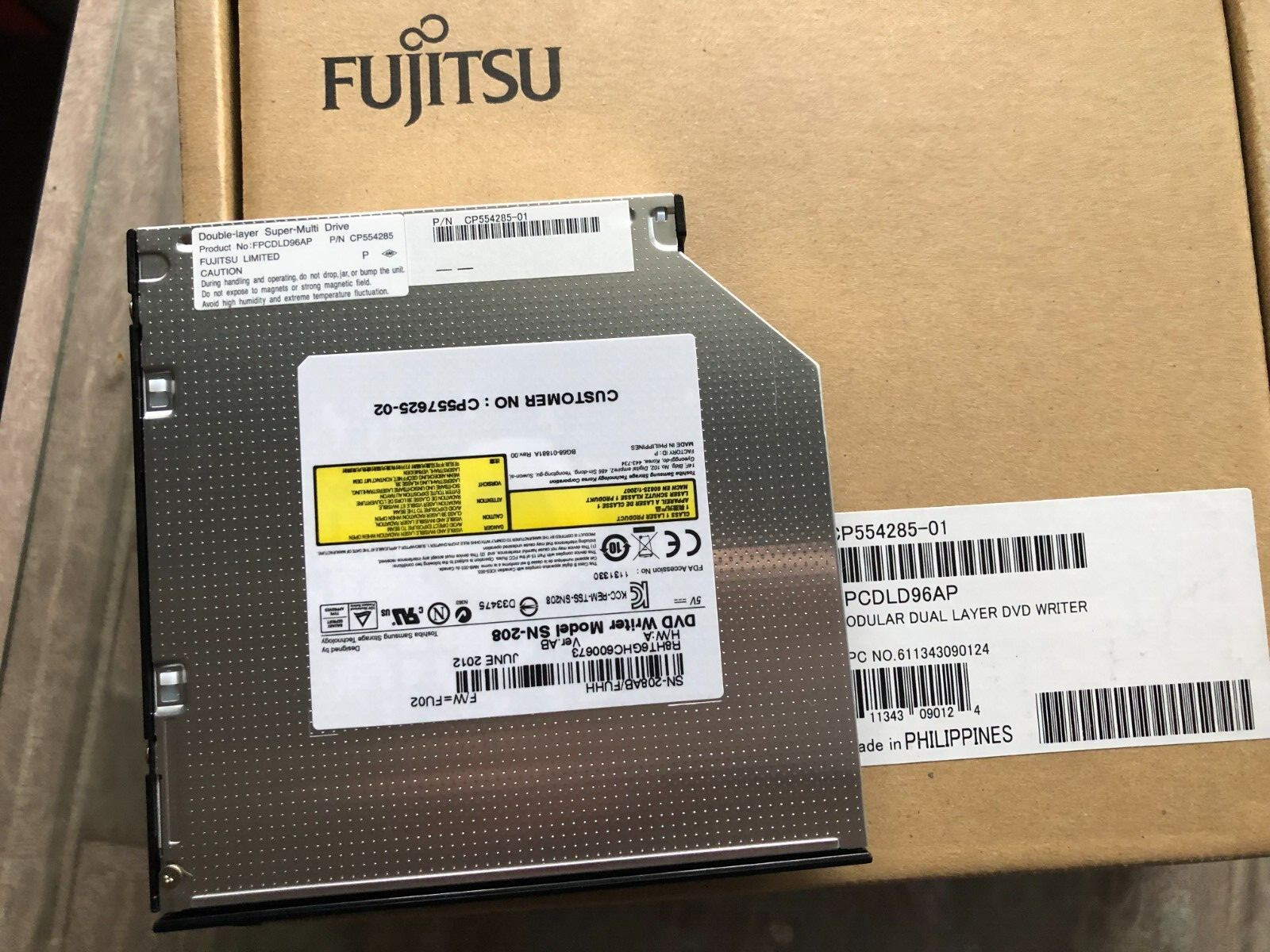 Fujitsu Lifebook T731 T730 T5010 E780 T901 CD/DVD Writer FPCDLD96AP