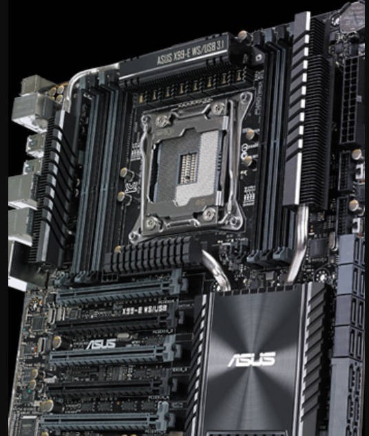 Asus x99-e ws/usb3.1 motherboard lga2011-v3 ATX ddr4 and I/O shield DDR4 XMP SLI