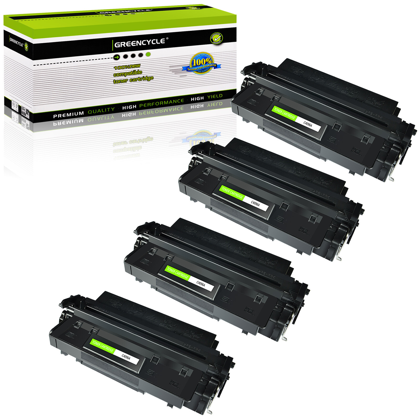 4PK C4096A Toner Cartridge fit for HP LaserJet 2100  2200d 2200dn 2200dse 2200dt