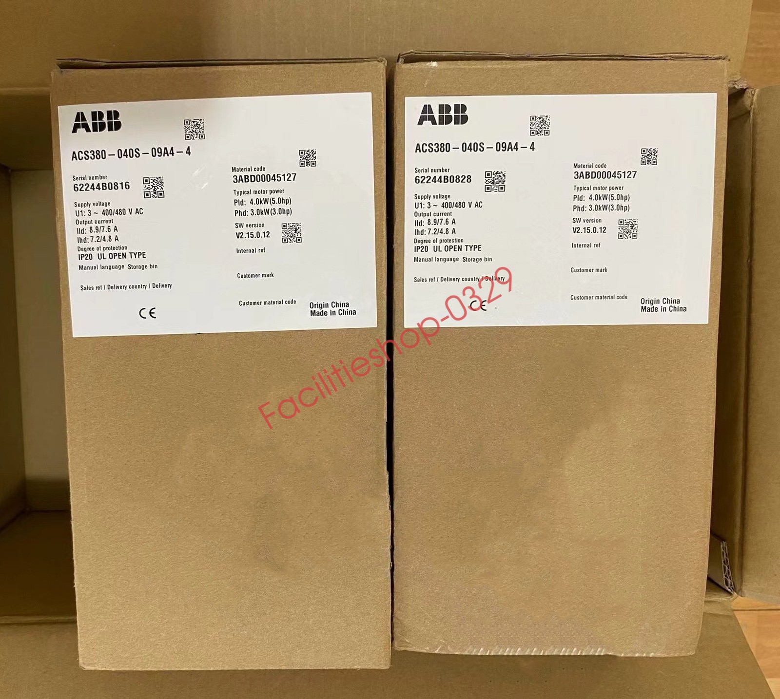 1pc ABB ACS380-040S-09A4-4 frequency converter 4 KW New DHL/FedEx