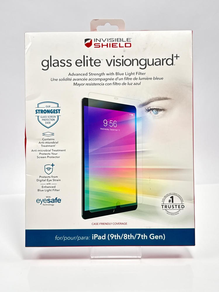 ZAGG InvisibleShield Glass Elite VisionGuard+ iPad 10.2 Screen Protector HD