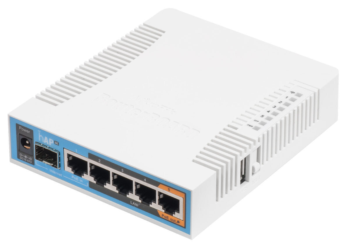 MikroTik New hAP ac RB962UIGS-5HACT2HNT Dual Band 3x3 802.11n/ac Access Point