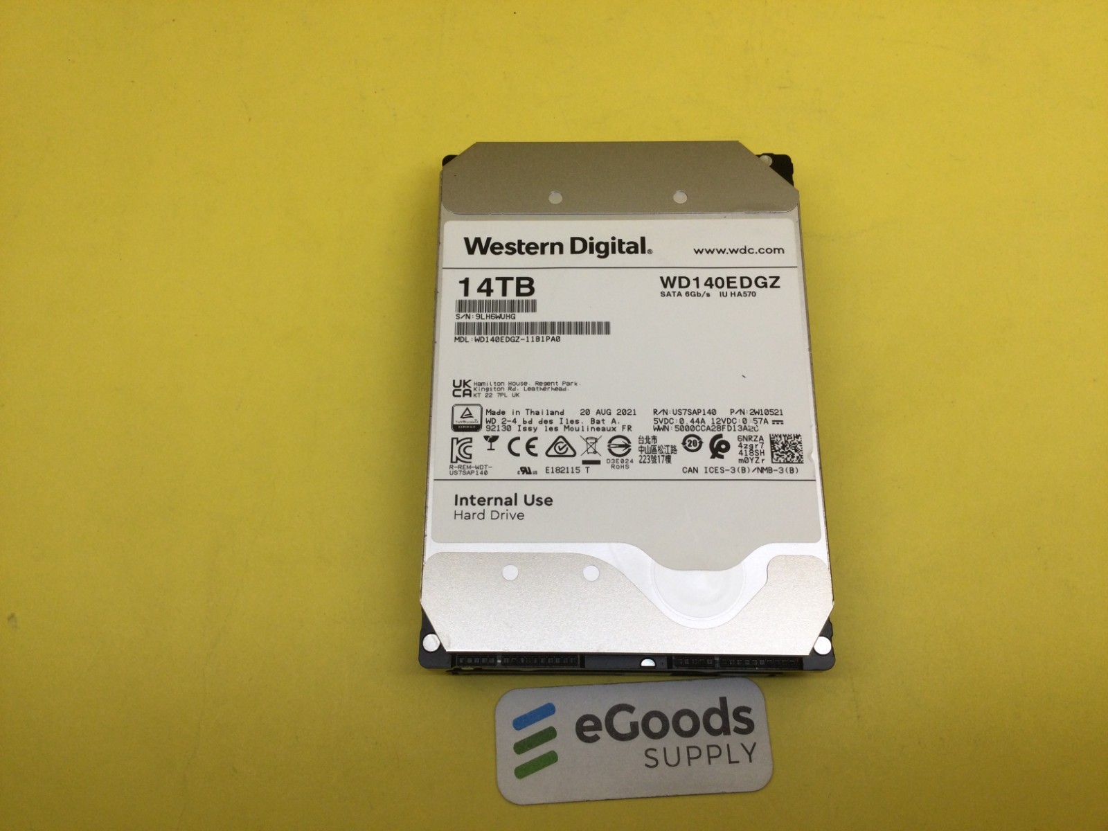 Western Digital 14TB 5400 RPM SATA 6Gb/s 3.5'' HDD WD140EDGZ