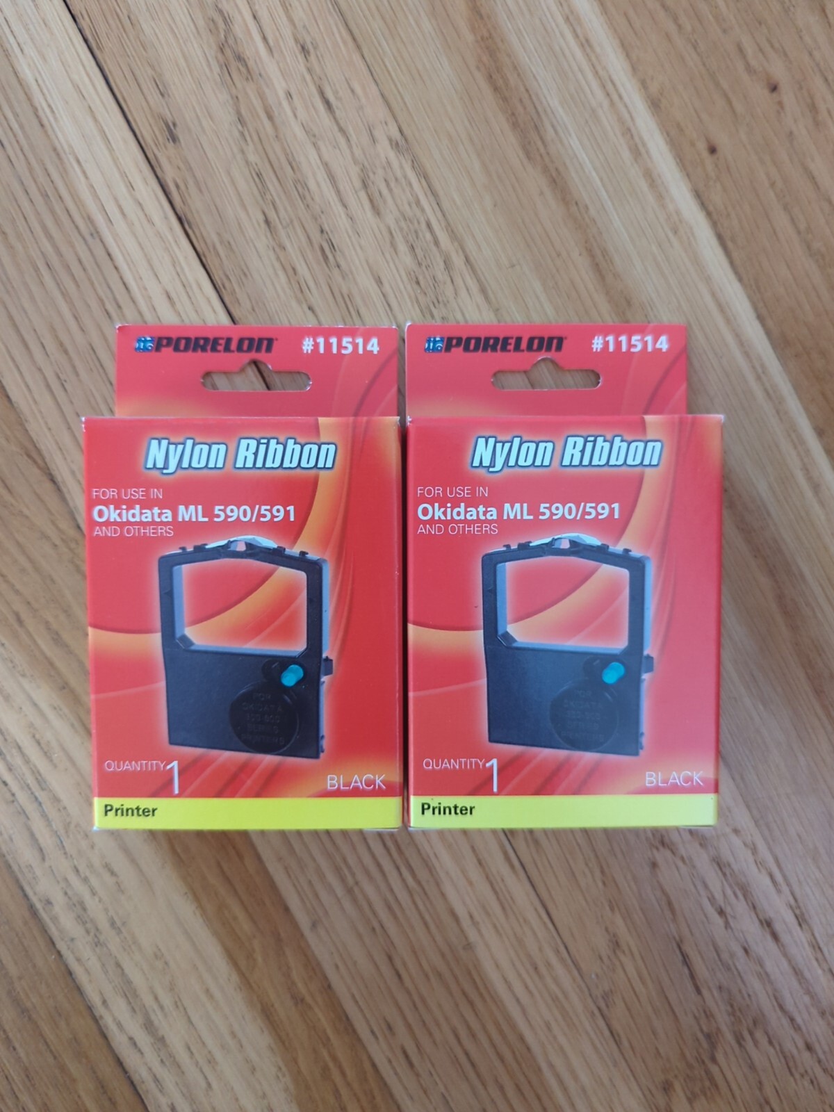 2 Packs PORELON Printer Ribbon for Okidata ML 590/ 591   Part # 11514