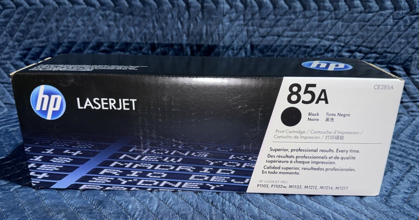 Genuine HP 85A Black LaserJet Toner Cartridge CE285A New Sealed