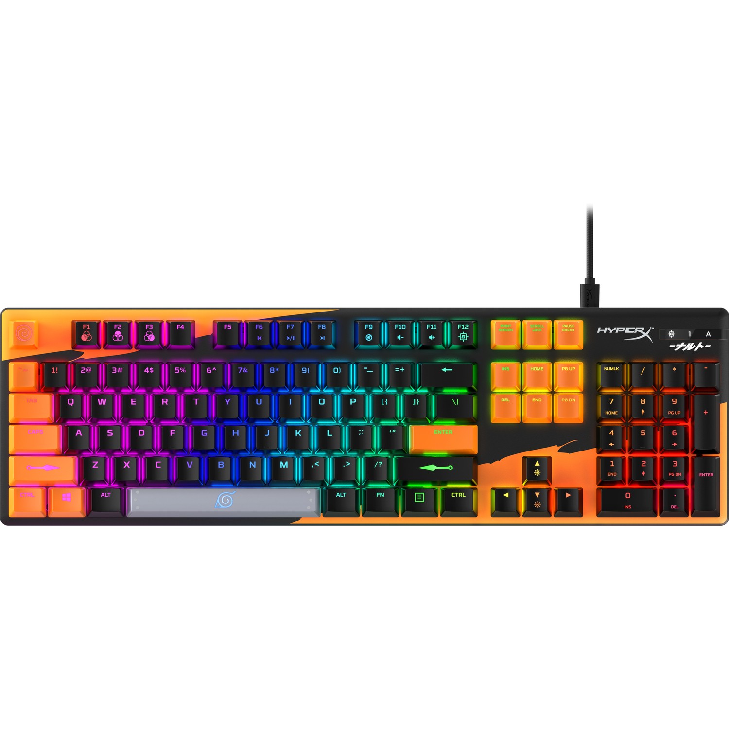 HyperX Alloy Origins Naruto Edition RGB Mechanical Gaming Keyboard Red Switches