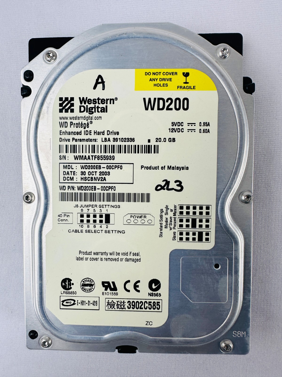 Western Digital WD200EB-00CPF0 Hard Disk Drive