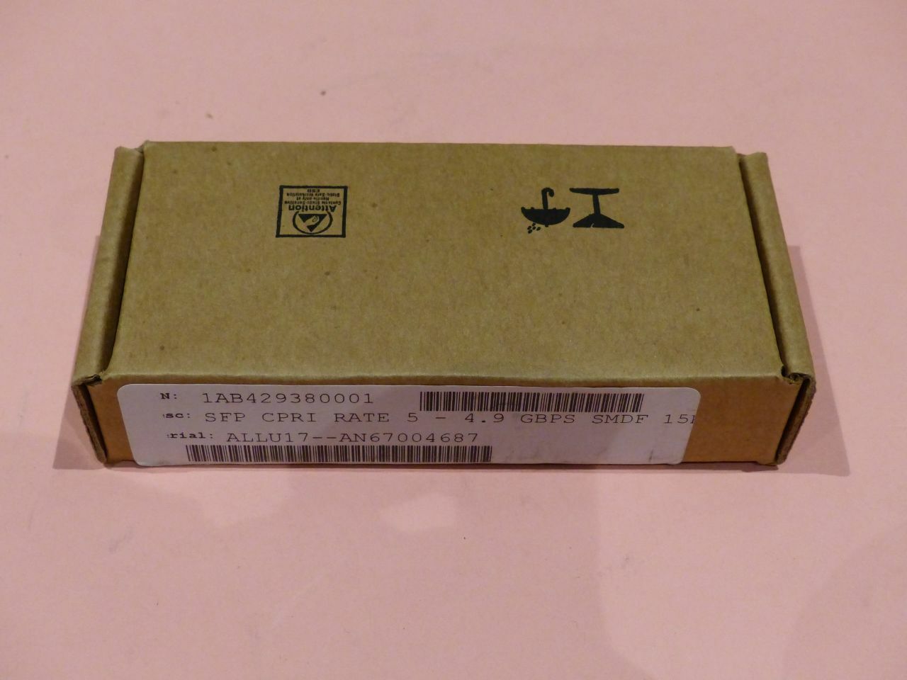 6* NOKIA 1AB429380001 SFP CPRI RATE 5 4.9 GBPS SMDF 15 KM TRANSCEIVER