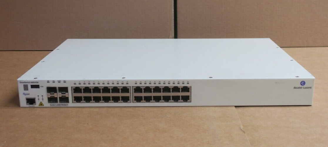 Alcatel-Lucent OmniSwitch OS6400-P24 20x 1GbE PoE 4x SFP/RJ45 1U Switch No PSU