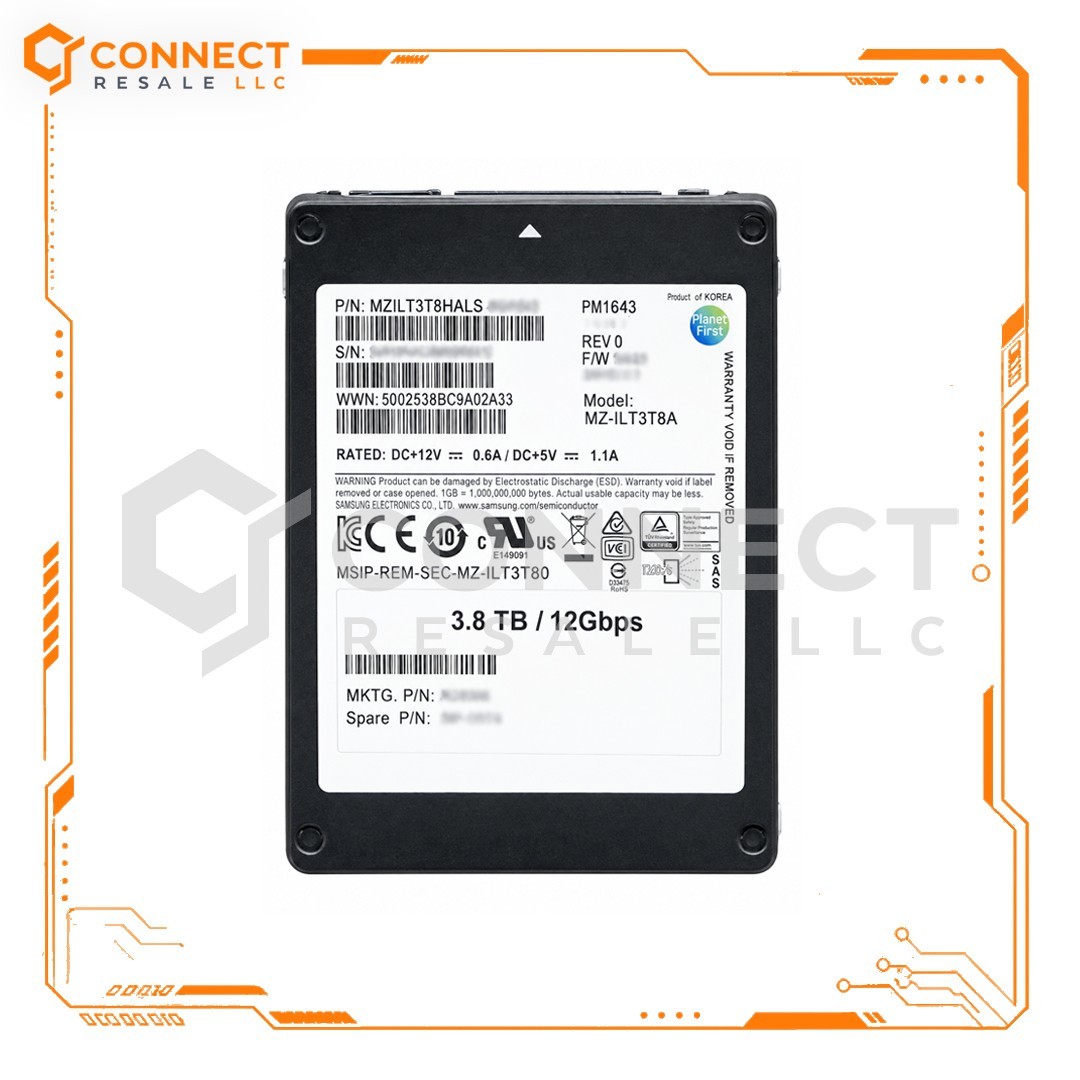 Samsung EMC MZ-ILT3T8A PM1643 3.84TB SAS 12Gbps RI 2.5" SSD
