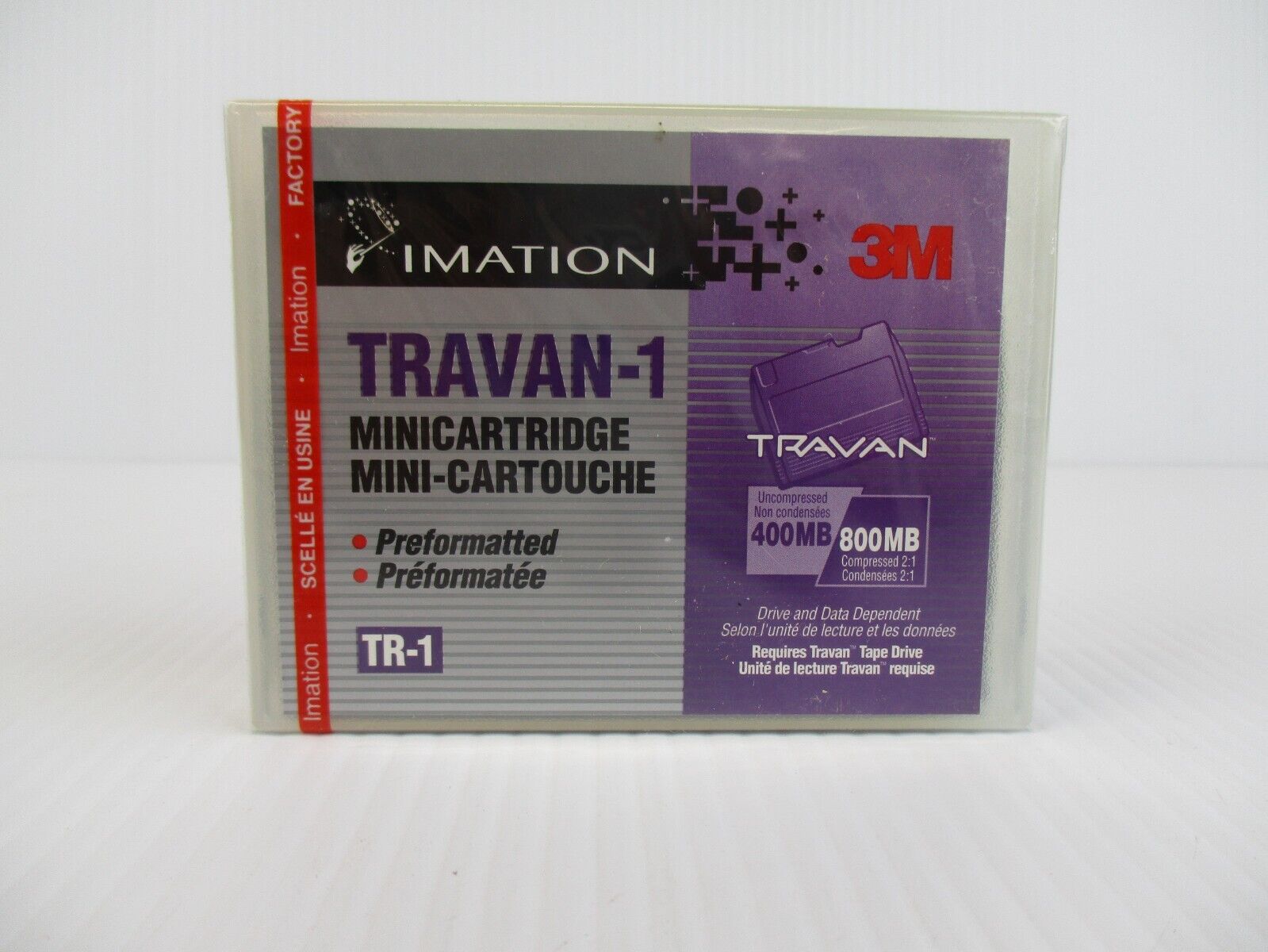 Imation 3M TR-1 TRAVAN-1 400MB/800MB Minicartridge New Sealed 14 Available
