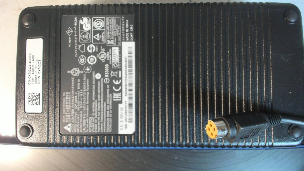 DELTA (DELL) 19.5V 16.9A AC ADAPTER (OXM3C3) ADP-330ABD