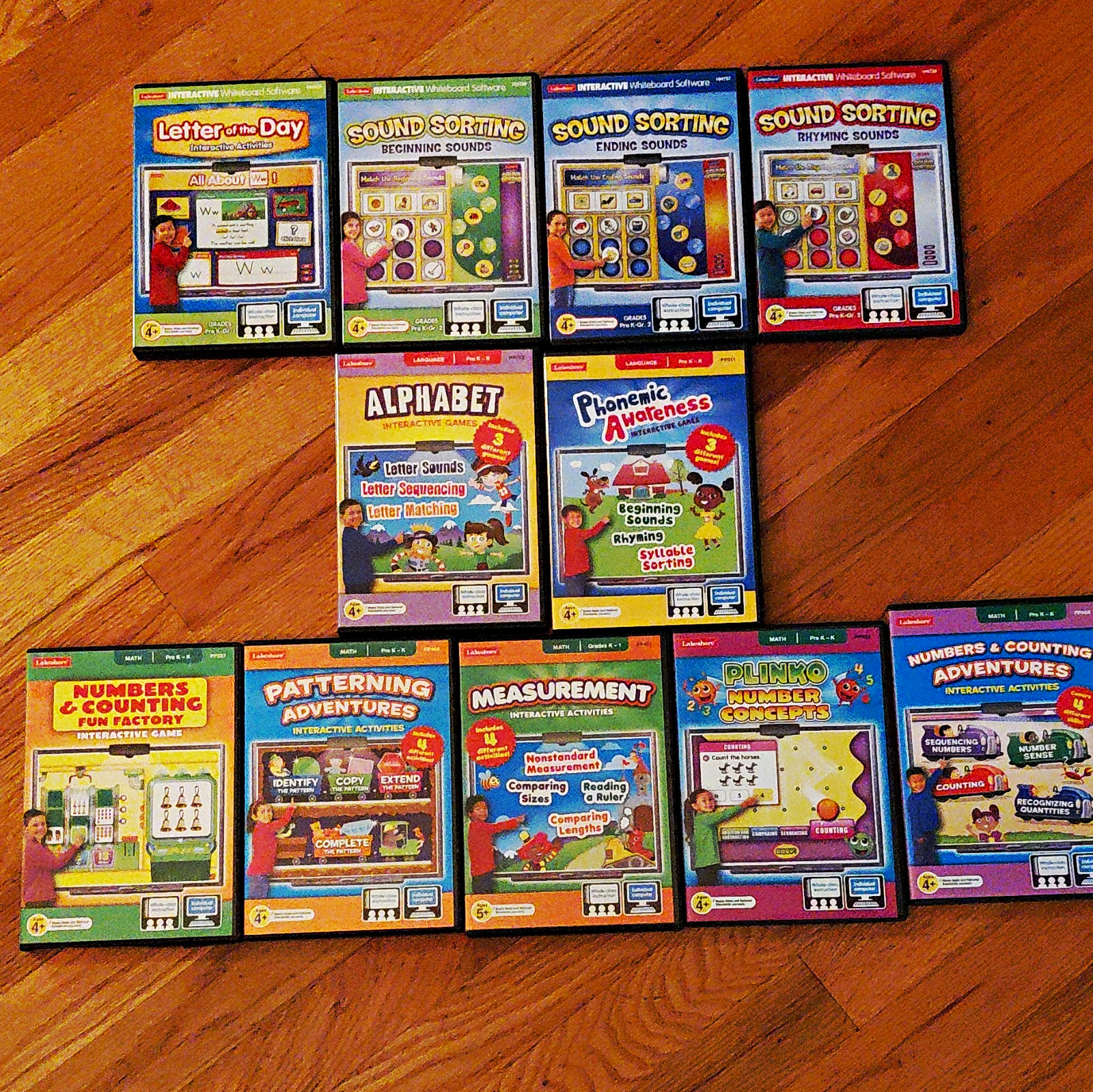 Lakeshore Interactive Whiteboard Software CD-ROM Lot of 11 Win/Mac