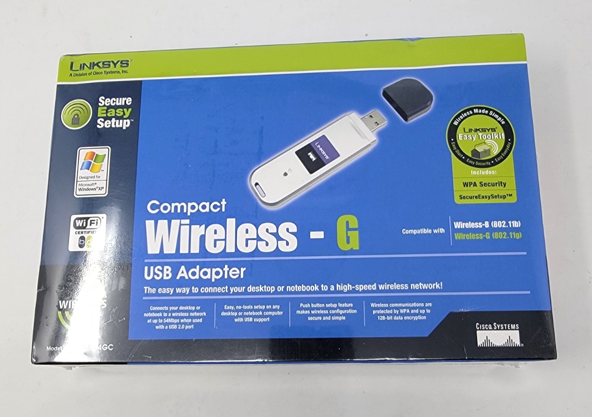 Linksys Compact Wireless - G USB Adapter WUSB54GC  NEW SEALED